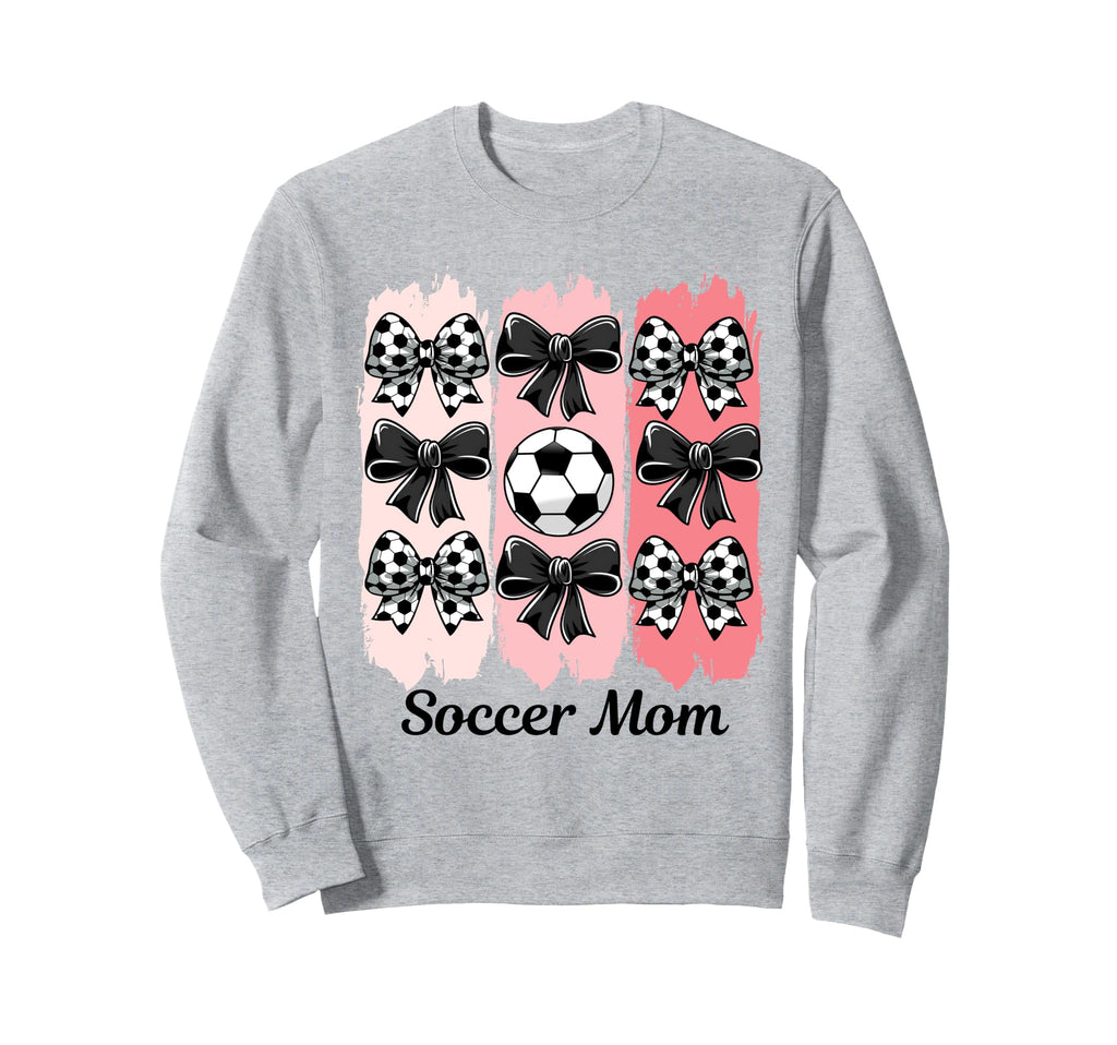 Soccer Mom Coquette Bow Soccer Mom Sweatshirt - Unique Graphic Unisex - T-Shirt, Sweatshirt, Hoodie