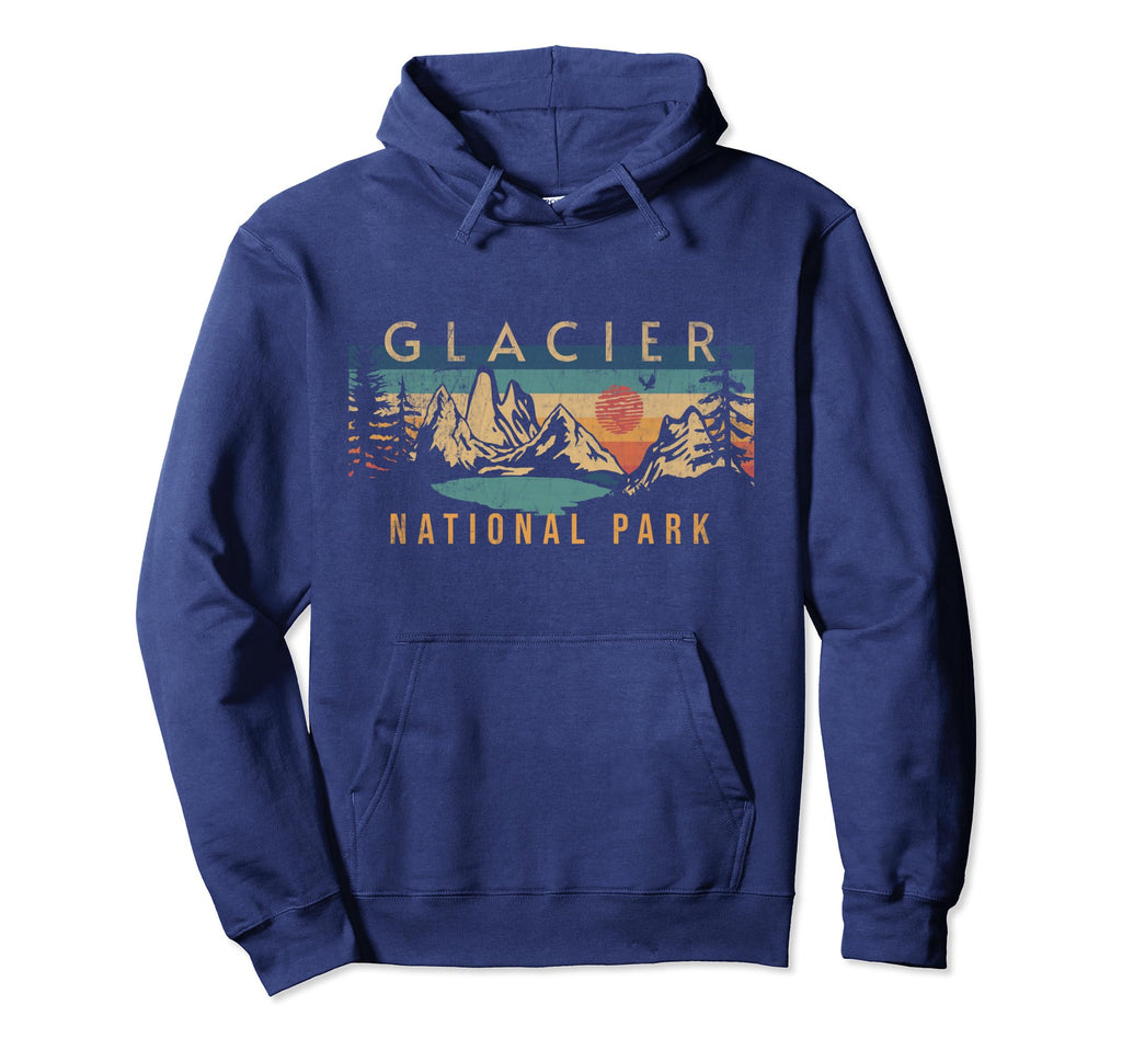 Glacier National Park Montana Usa Outdoor T-Shirt - Unique Graphic Unisex - T-Shirt, Sweatshirt, Hoodie