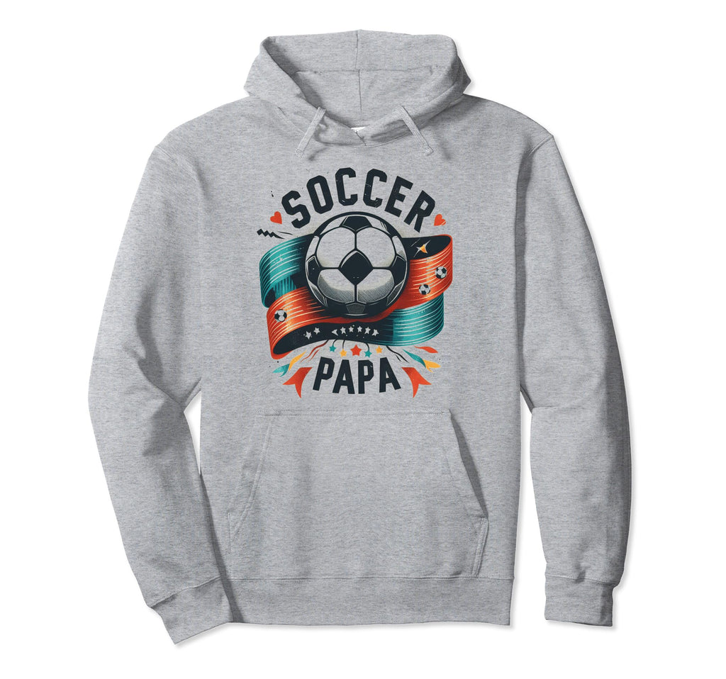 Soccer Papa Family Matching Dad Fathers Hoodie - Unique Graphic Men Women - T-Shirt, Sweatshirt, Hoodie