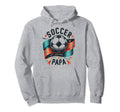 Soccer Papa Family Matching Dad Fathers Hoodie - Unique Graphic Men Women - T-Shirt, Sweatshirt, Hoodie