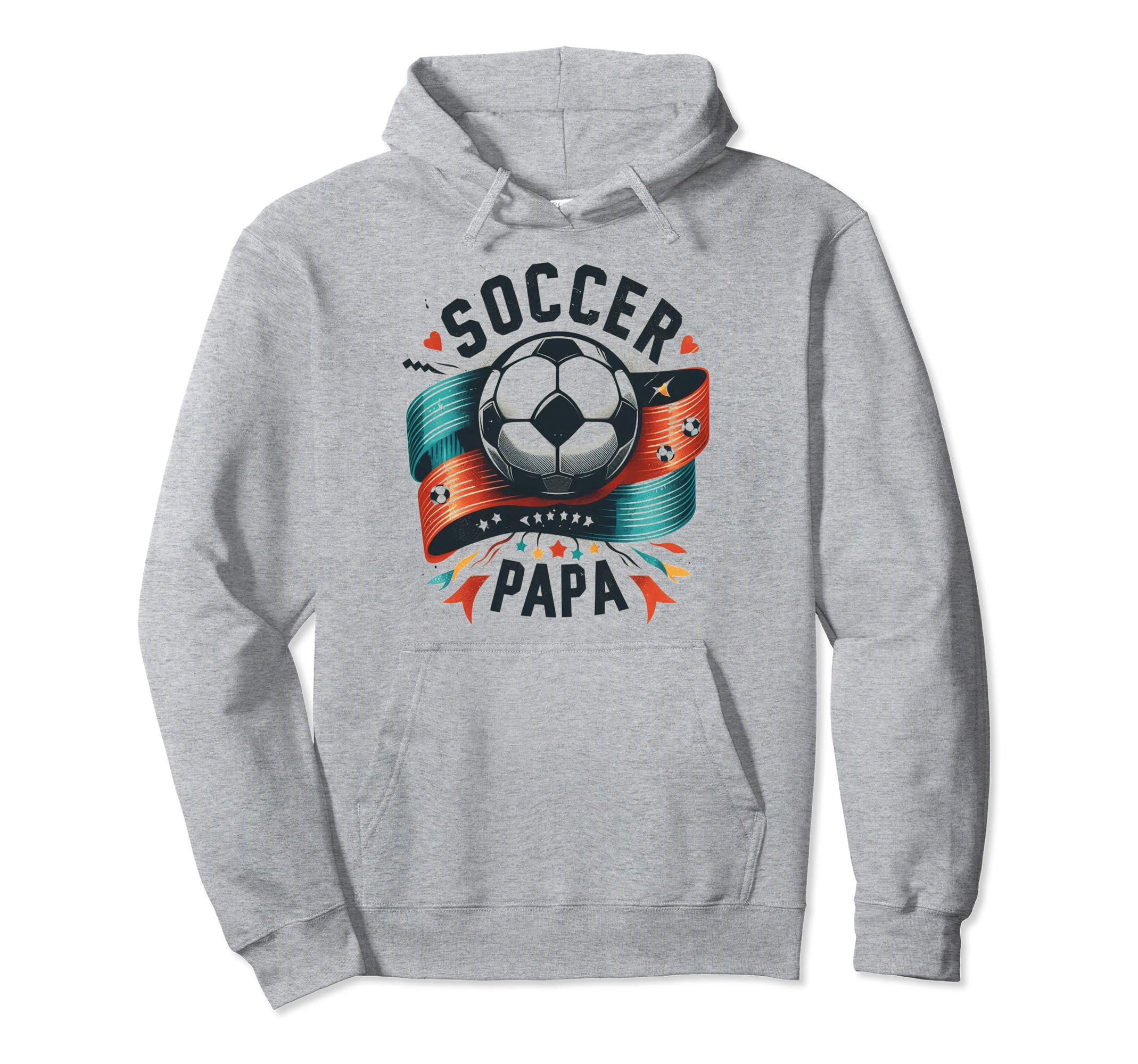 Soccer Papa Family Matching Dad Fathers Hoodie - Unique Graphic Men Women - T-Shirt, Sweatshirt, Hoodie