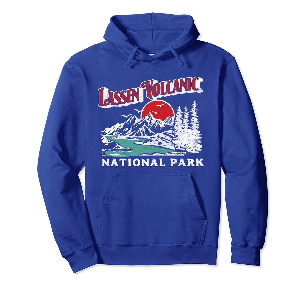 Lassen Volcanic National Park 80S Hoodie - Aesthetic Graphic for Adults - T-Shirt, Sweatshirt, Hoodie