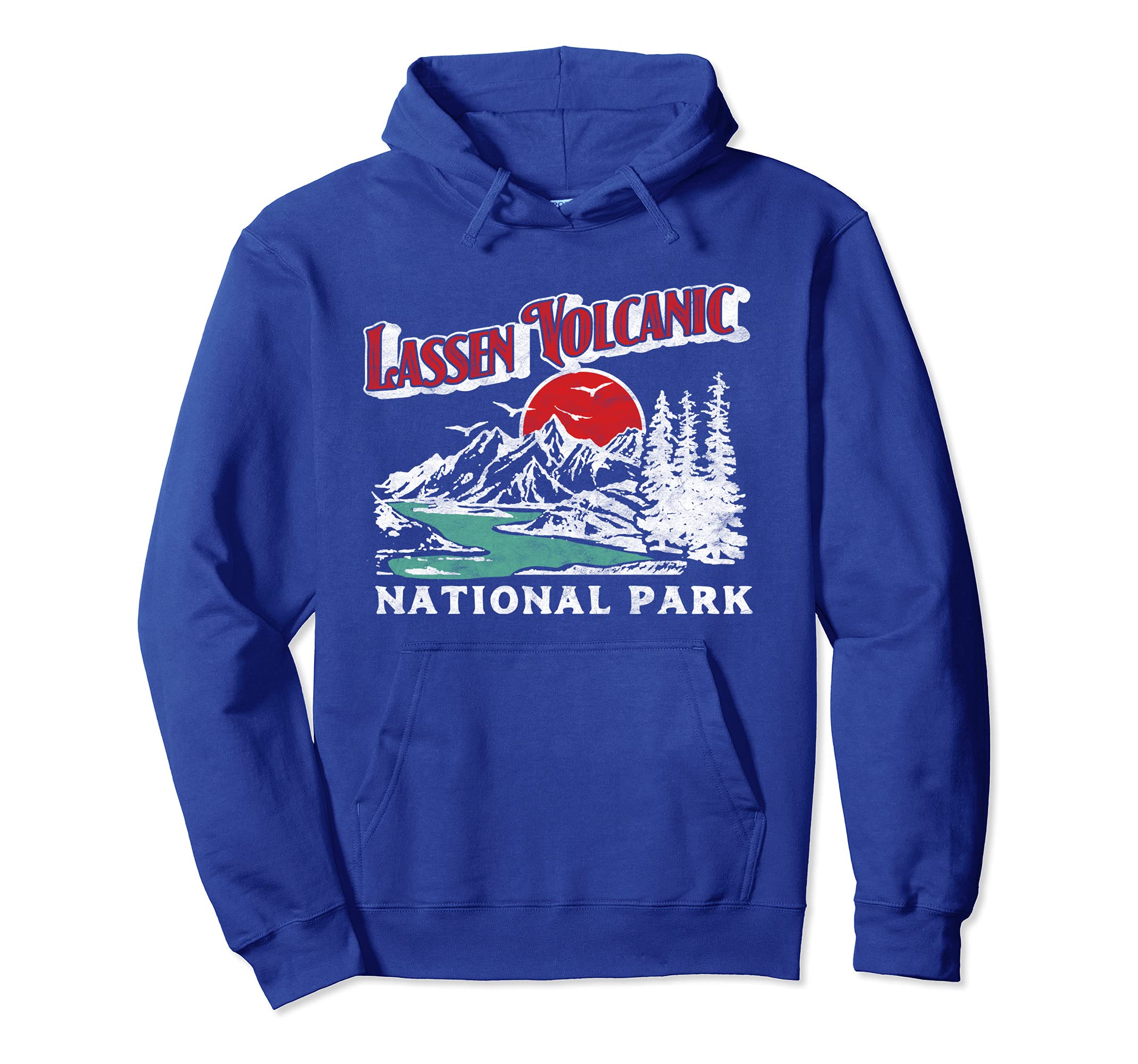 Lassen Volcanic National Park 80S Hoodie - Aesthetic Graphic for Adults - T-Shirt, Sweatshirt, Hoodie