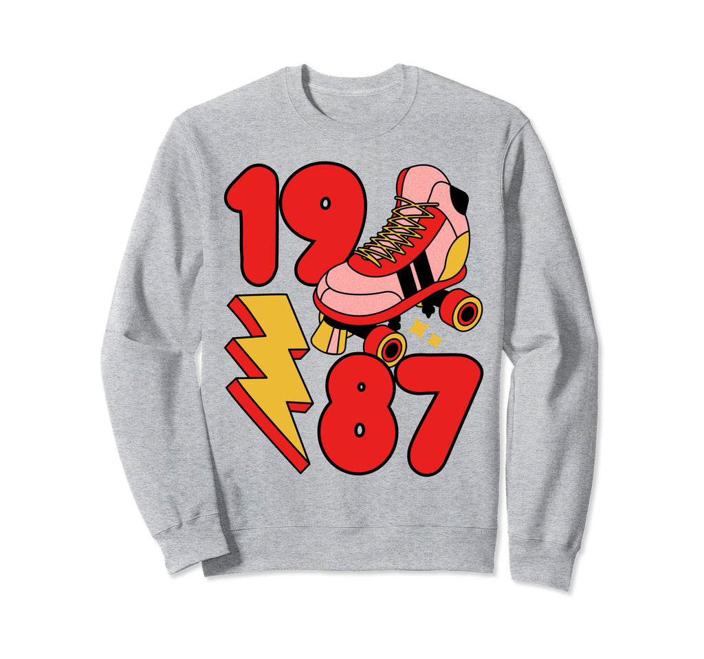1987 Roller Skate 80S Nostalgia Sweatshirt - Aesthetic Graphic for Adults - T-Shirt, Sweatshirt, Hoodie