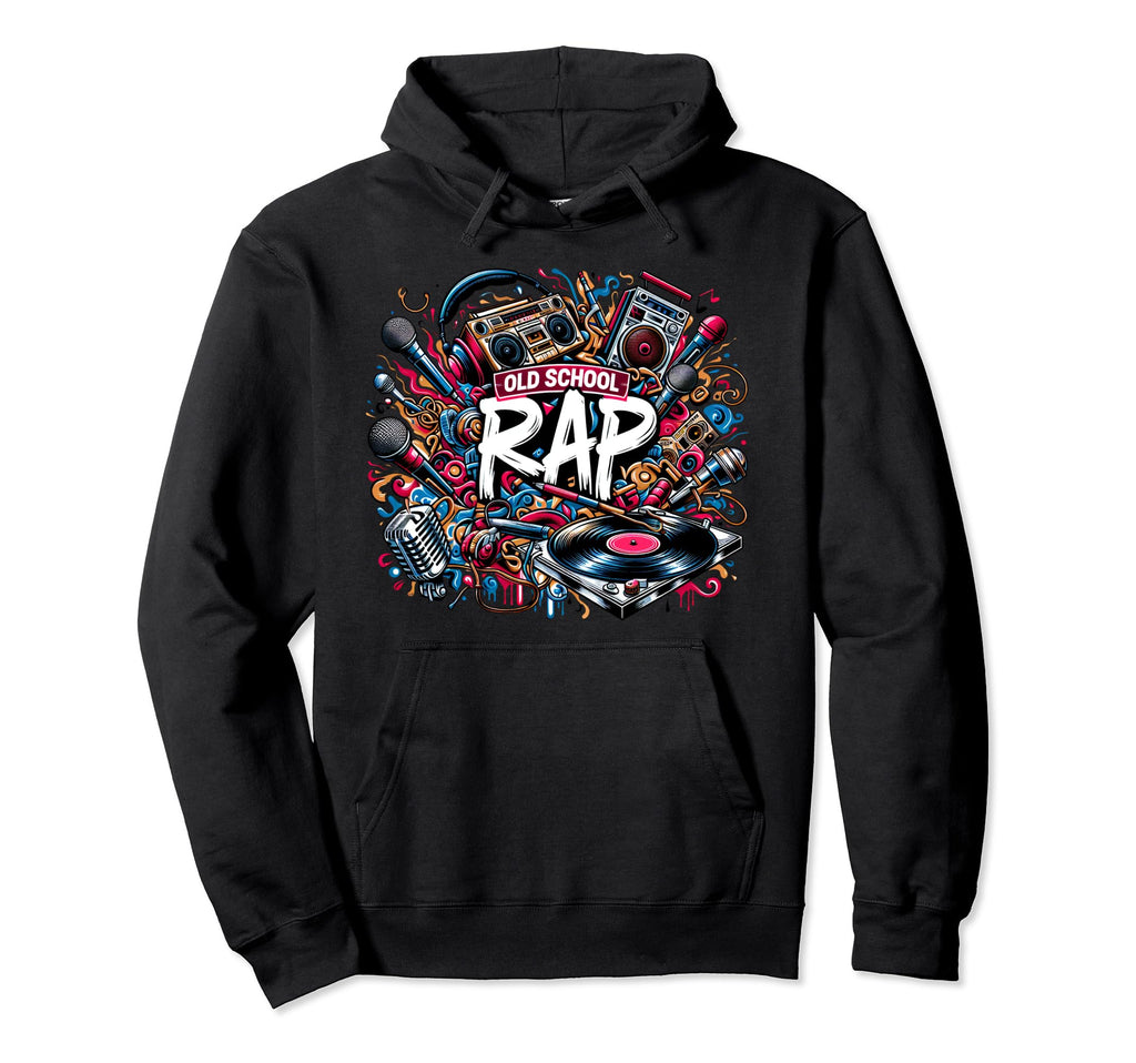 Old School Hip Hop 80S 90S Music Hoodie - Casual Everyday Wear for Adults - T-Shirt, Sweatshirt, Hoodie