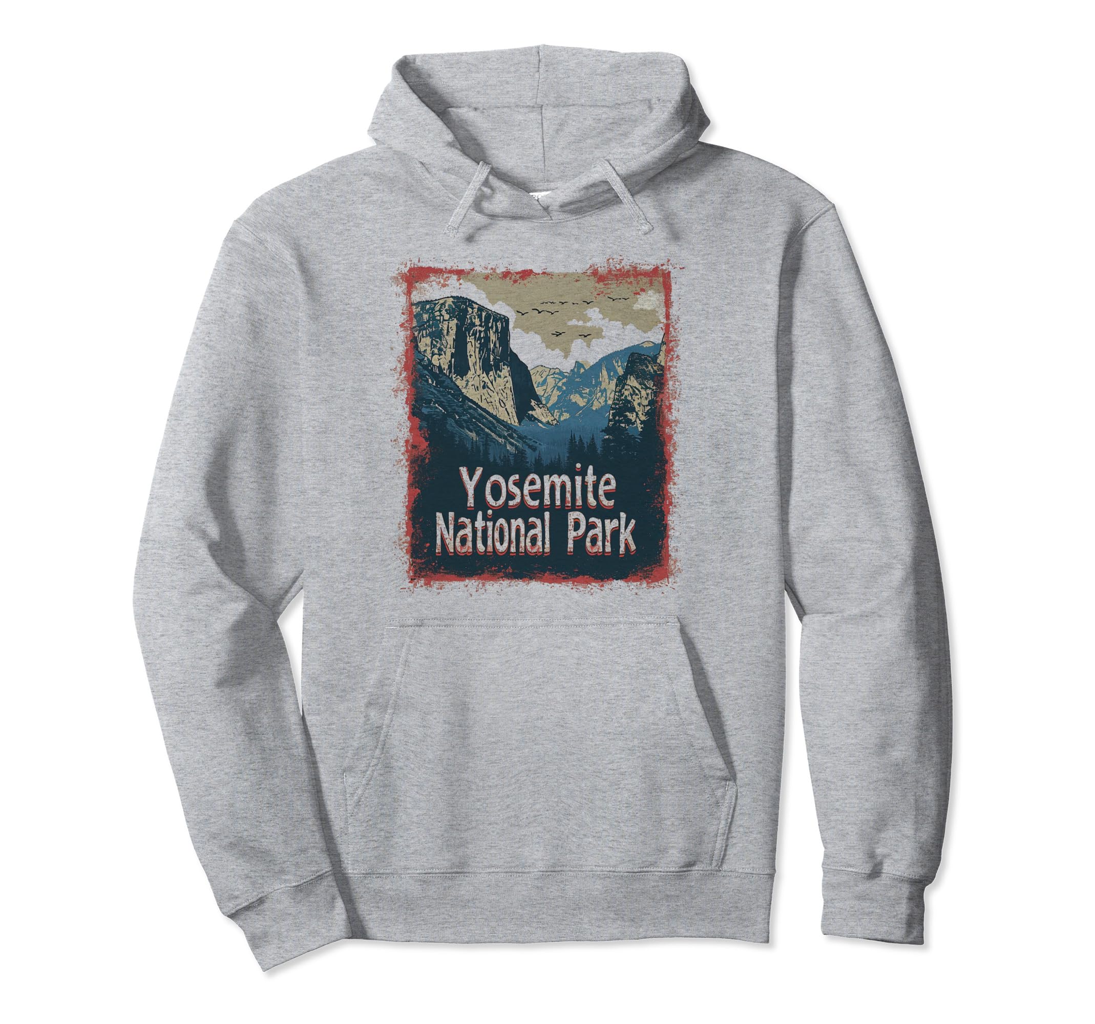 Yosemite Us National Park Hoodie - Aesthetic Graphic for Adults - T-Shirt, Sweatshirt, Hoodie