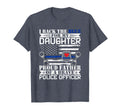 I Back Blue My Daughters Proud Police T-Shirt - Novelty Apparel for Adults - T-Shirt, Sweatshirt, Hoodie