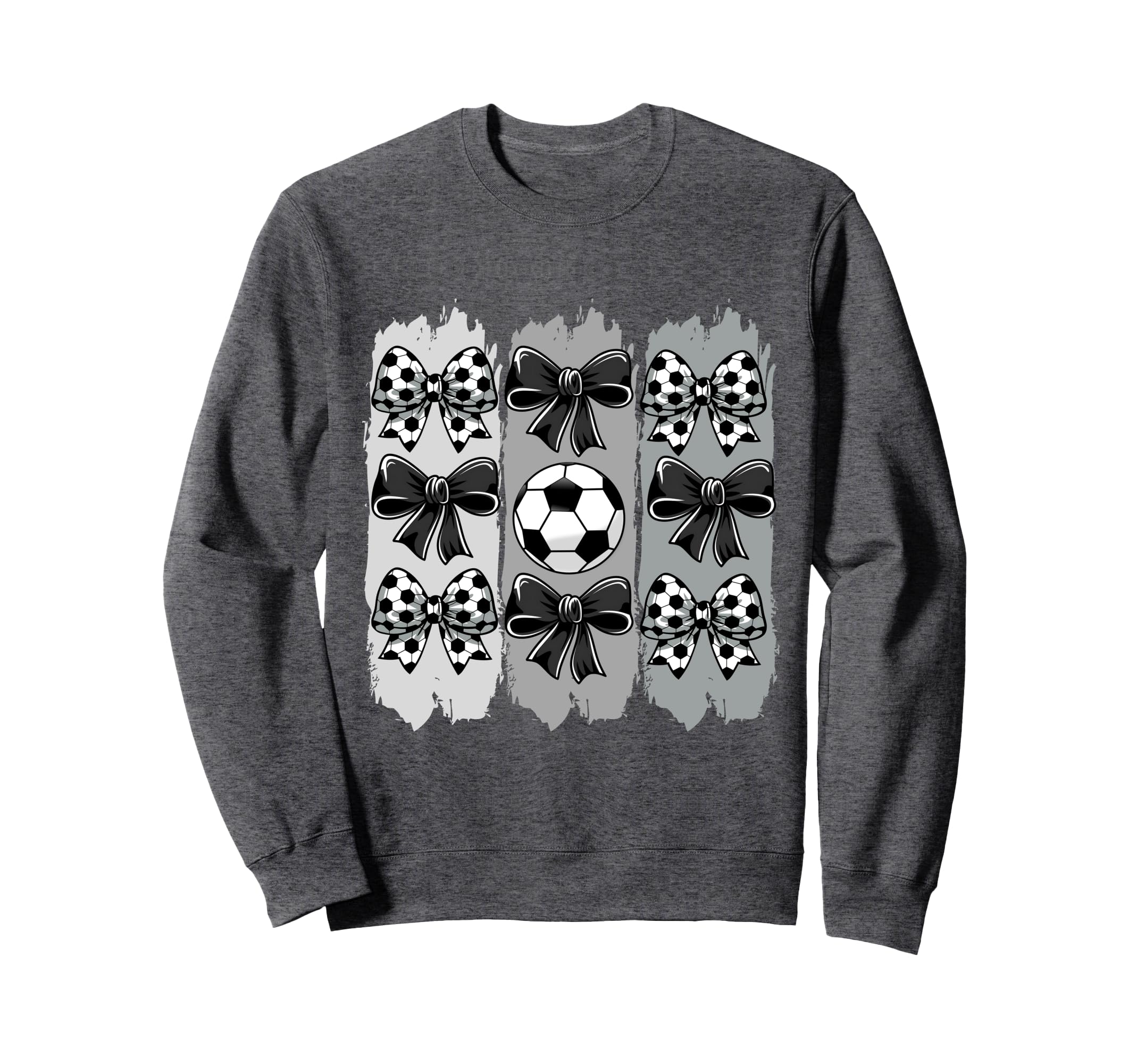 Soccer Coquette Bow Soccer Ball Sweatshirt - Minimalist Print Men Women - T-Shirt, Sweatshirt, Hoodie