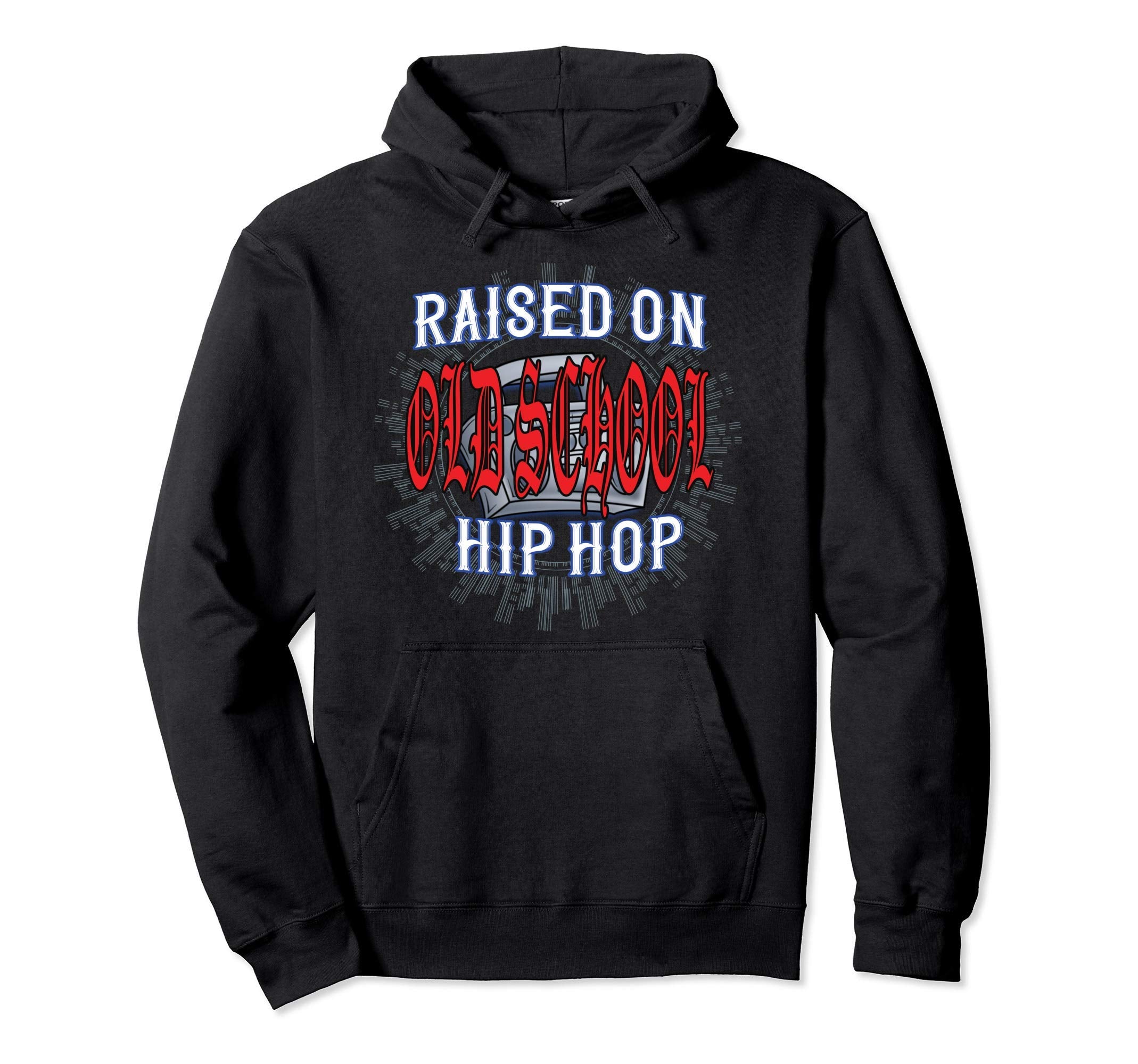 Boombox Ghetto Blaster Rap R B Old Hoodie - Fun Novelty Design for Adults - T-Shirt, Sweatshirt, Hoodie