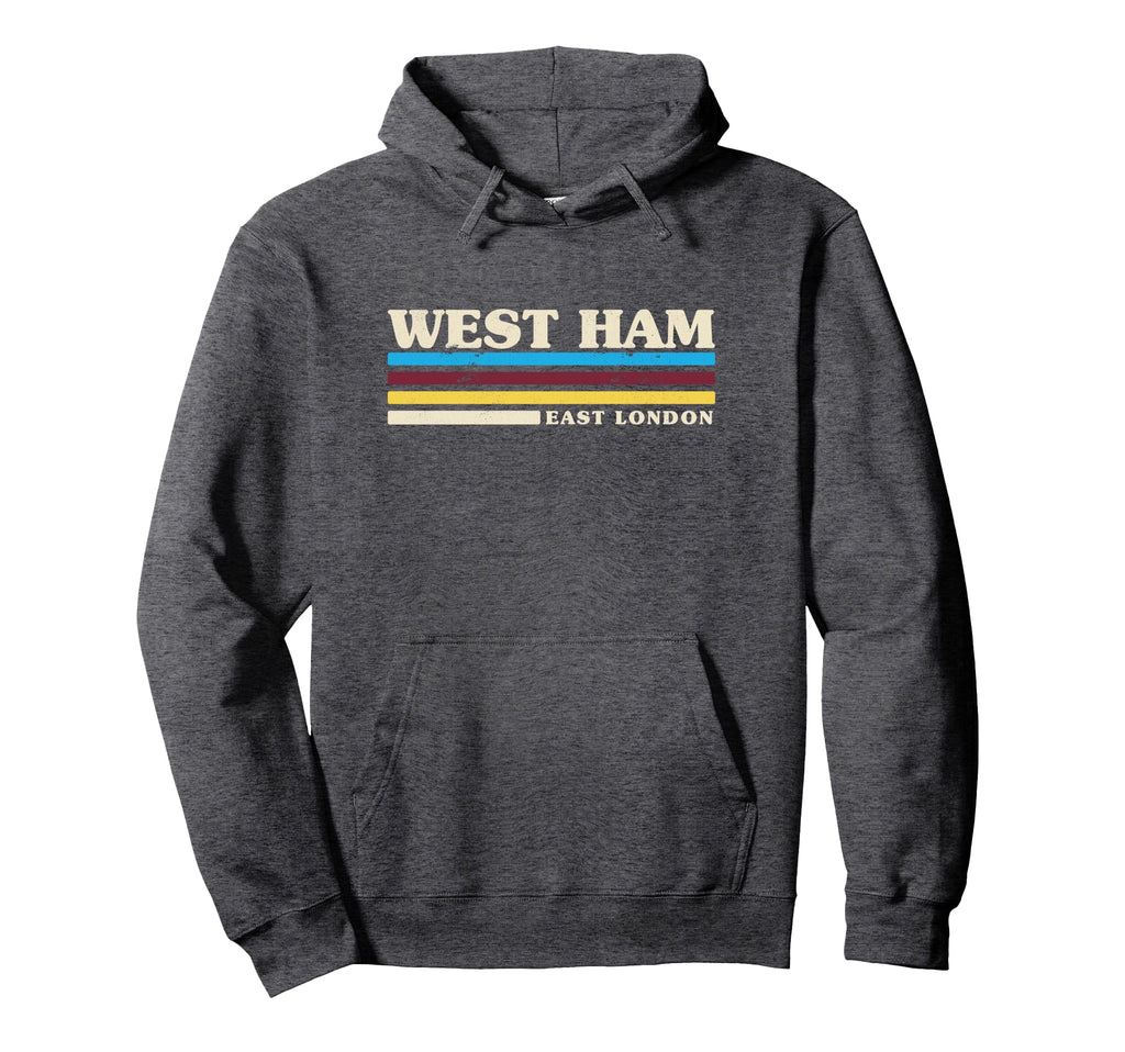 Stripe West Ham Hoodie - Novelty Apparel Men Women - T-Shirt, Sweatshirt, Hoodie