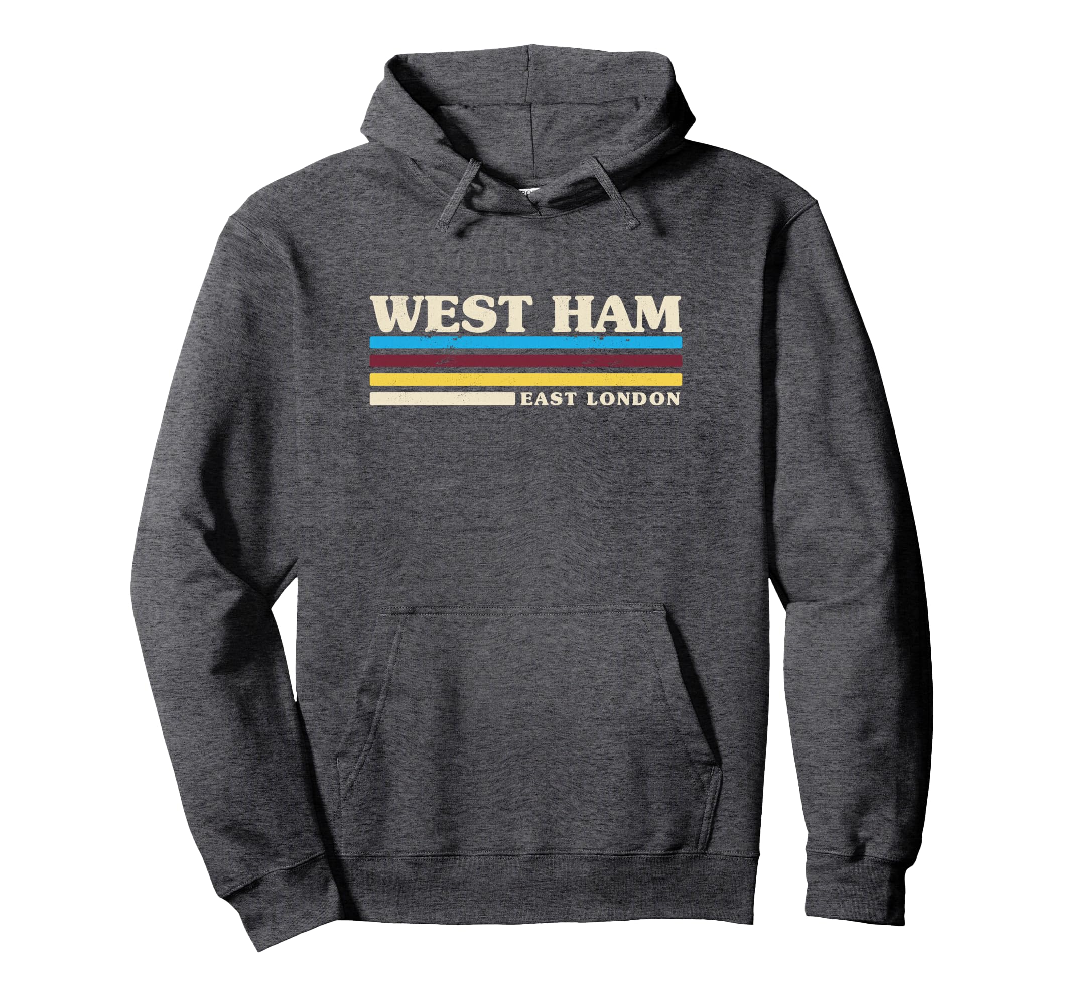 Stripe West Ham Hoodie - Novelty Apparel Men Women - T-Shirt, Sweatshirt, Hoodie