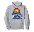 Yosemite National Park Raccoon Sun Hoodie - Unique Graphic for Adults - T-Shirt, Sweatshirt, Hoodie