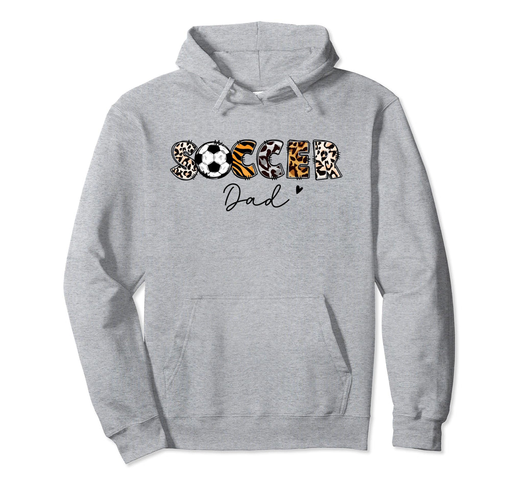 Soccer Dad Leopard Soccer Player Hoodie - Custom Art Print for Adults - T-Shirt, Sweatshirt, Hoodie