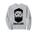 Soccer Hockey Dad Messy Hair Beard Sweatshirt - Minimalist Print Unisex - T-Shirt, Sweatshirt, Hoodie