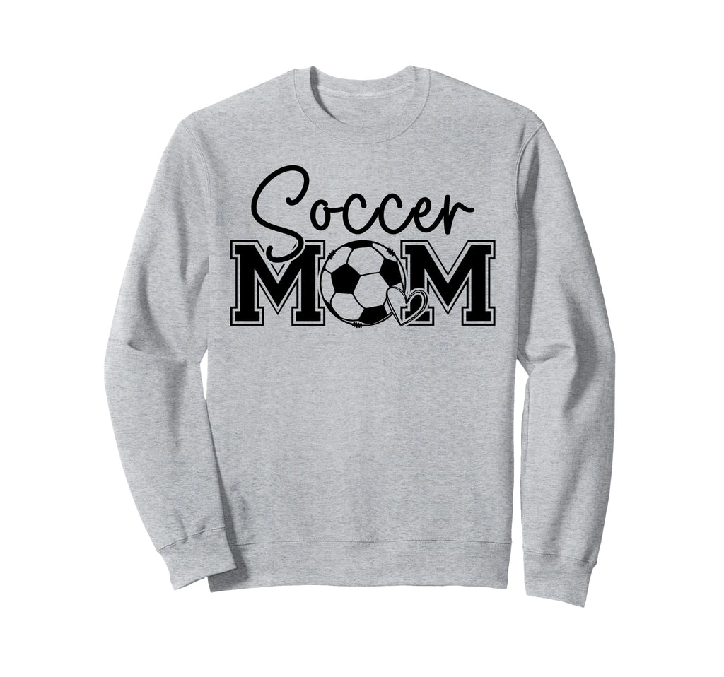 Soccer Mom Heart Game Day Vibes Sweatshirt - Unique Graphic Men Women - T-Shirt, Sweatshirt, Hoodie