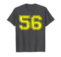 Number 56 Varsity Distressed Sport T-Shirt - Trendy Graphic for Adults - T-Shirt, Sweatshirt, Hoodie