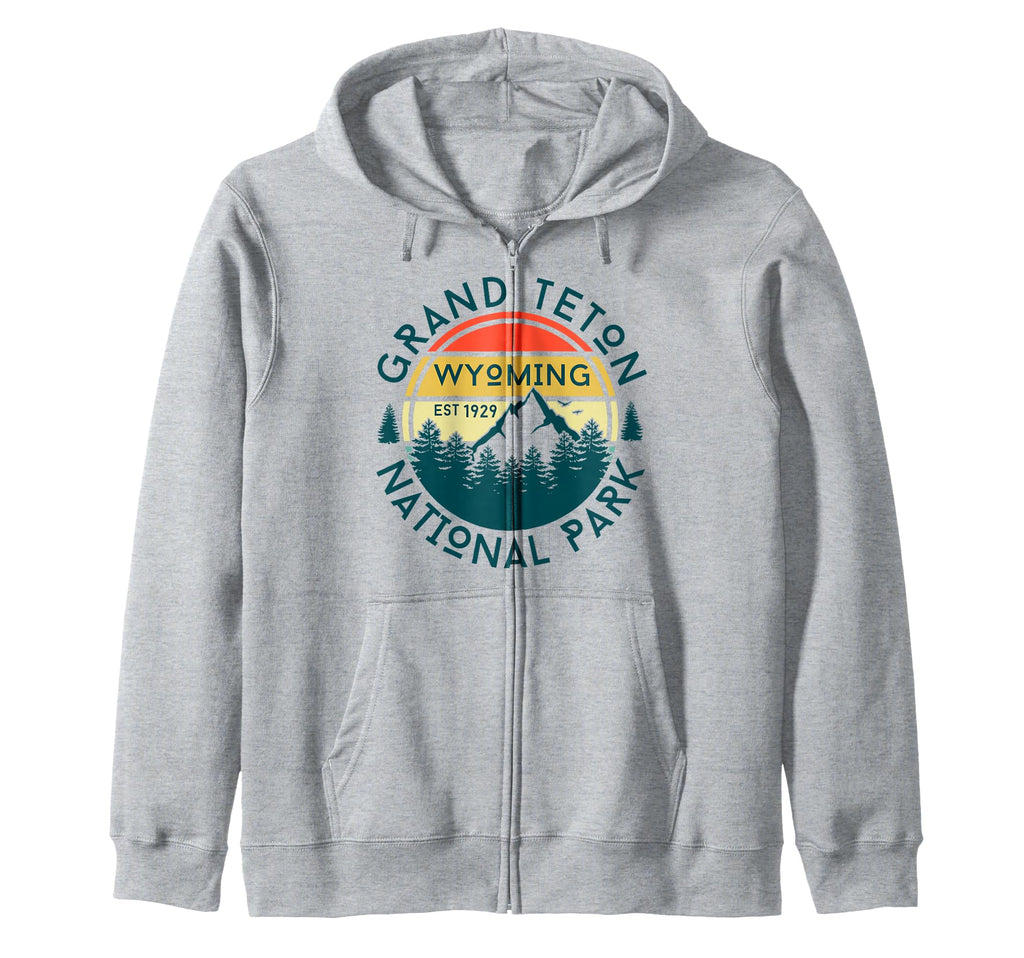 Grand Teton National Park Wyoming Usa Outdoor Hoodie - Graphic Print Unisex - T-Shirt, Sweatshirt, Hoodie