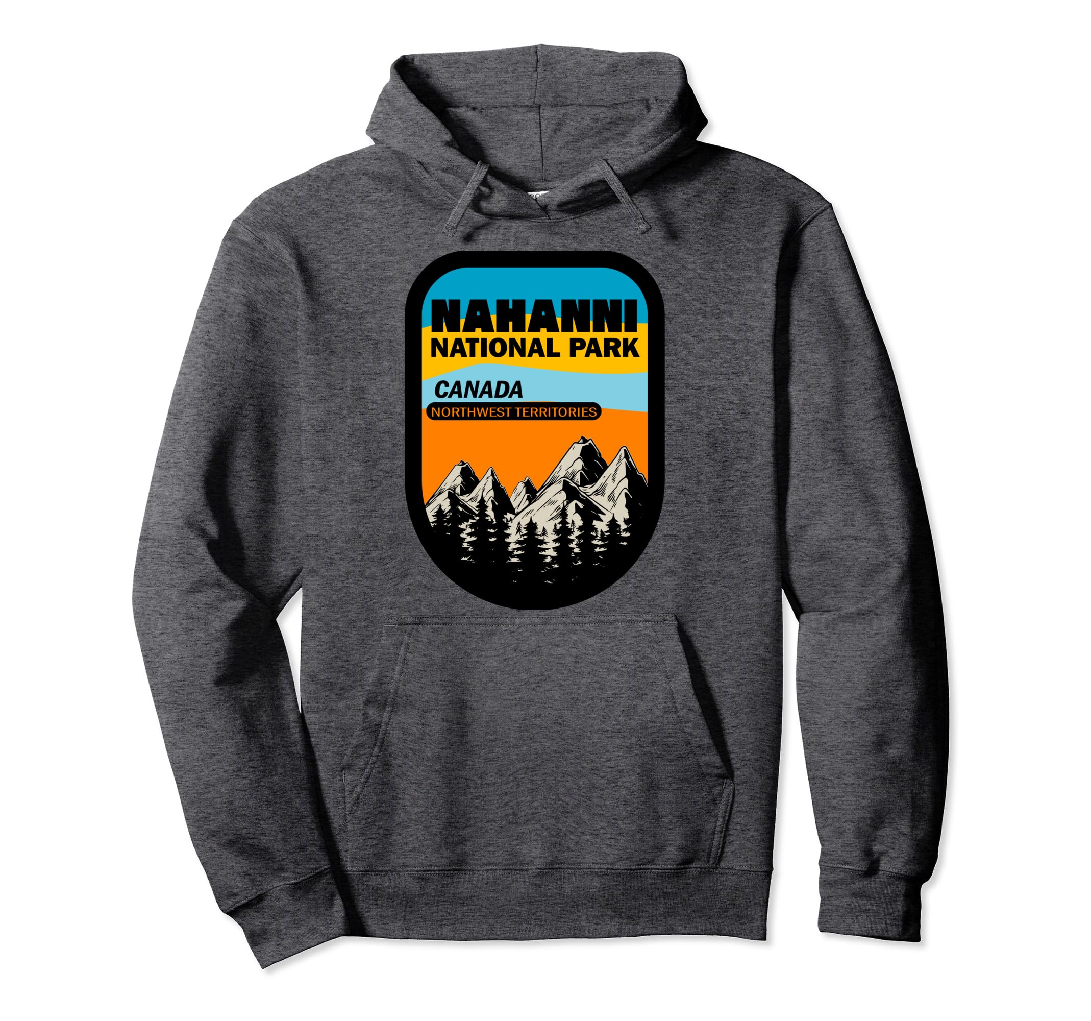 Nahanni National Canada Park Badge Hoodie - Aesthetic Graphic Unisex - T-Shirt, Sweatshirt, Hoodie