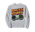 Press Start Gaming Controller Gaming Sweatshirt - Novelty Apparel Men Women - T-Shirt, Sweatshirt, Hoodie