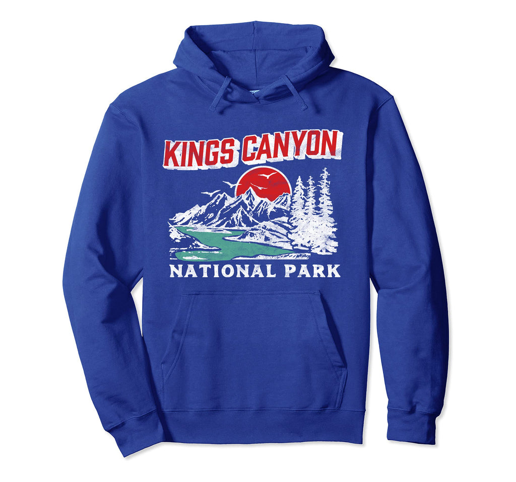 Kings Canyon National Park 80S Hoodie - Unique Graphic for Adults - T-Shirt, Sweatshirt, Hoodie