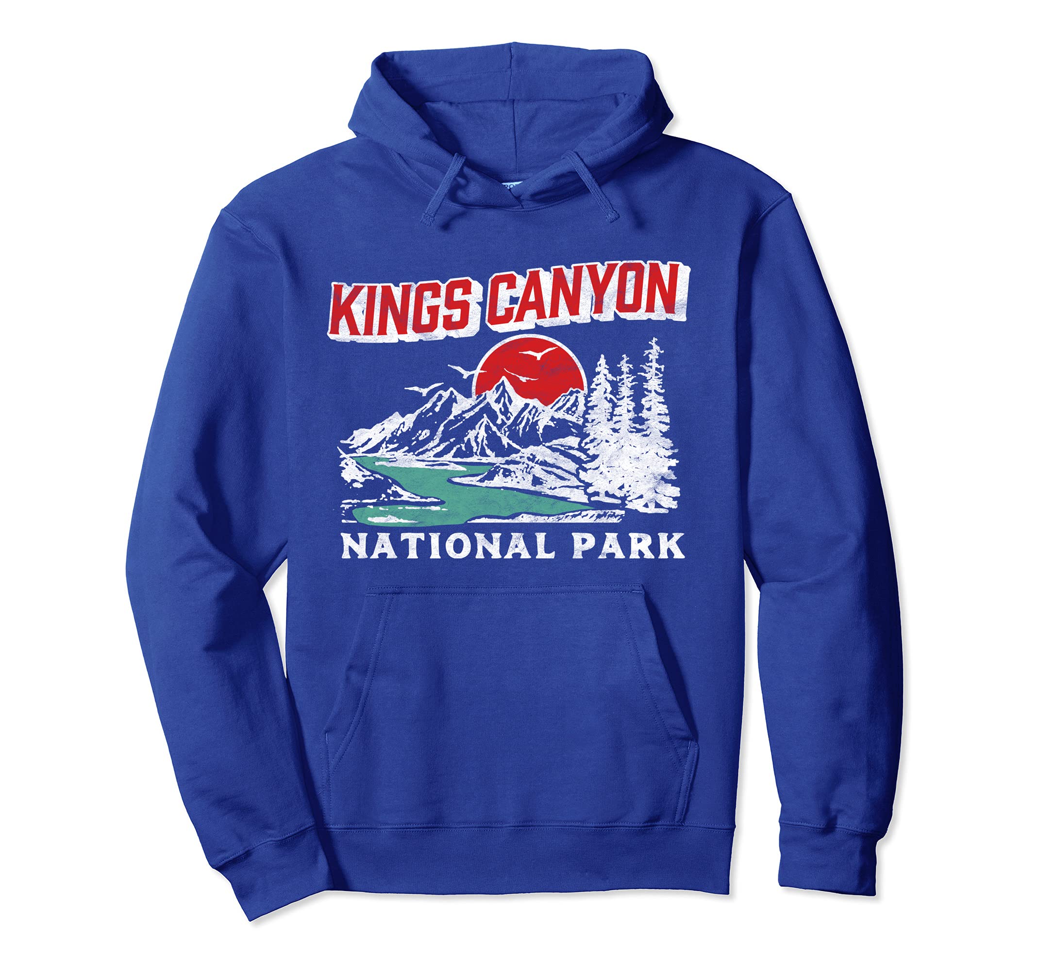 Kings Canyon National Park 80S Hoodie - Unique Graphic for Adults - T-Shirt, Sweatshirt, Hoodie