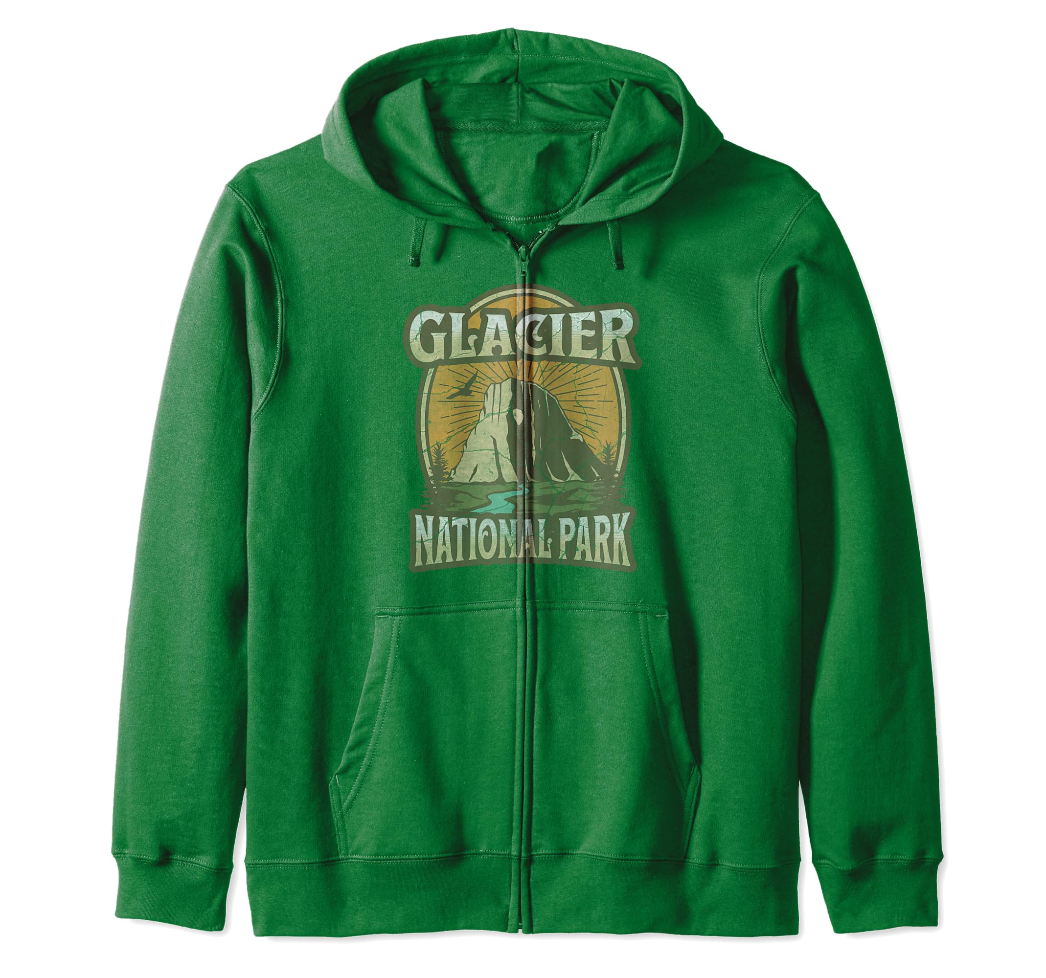 Glacier National Park Montana Usa T-Shirt - Fun Novelty Design for Adults - T-Shirt, Sweatshirt, Hoodie