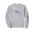 Roller Skating Skate Heartbeat Sweatshirt - Trendy Graphic Men Women - T-Shirt, Sweatshirt, Hoodie