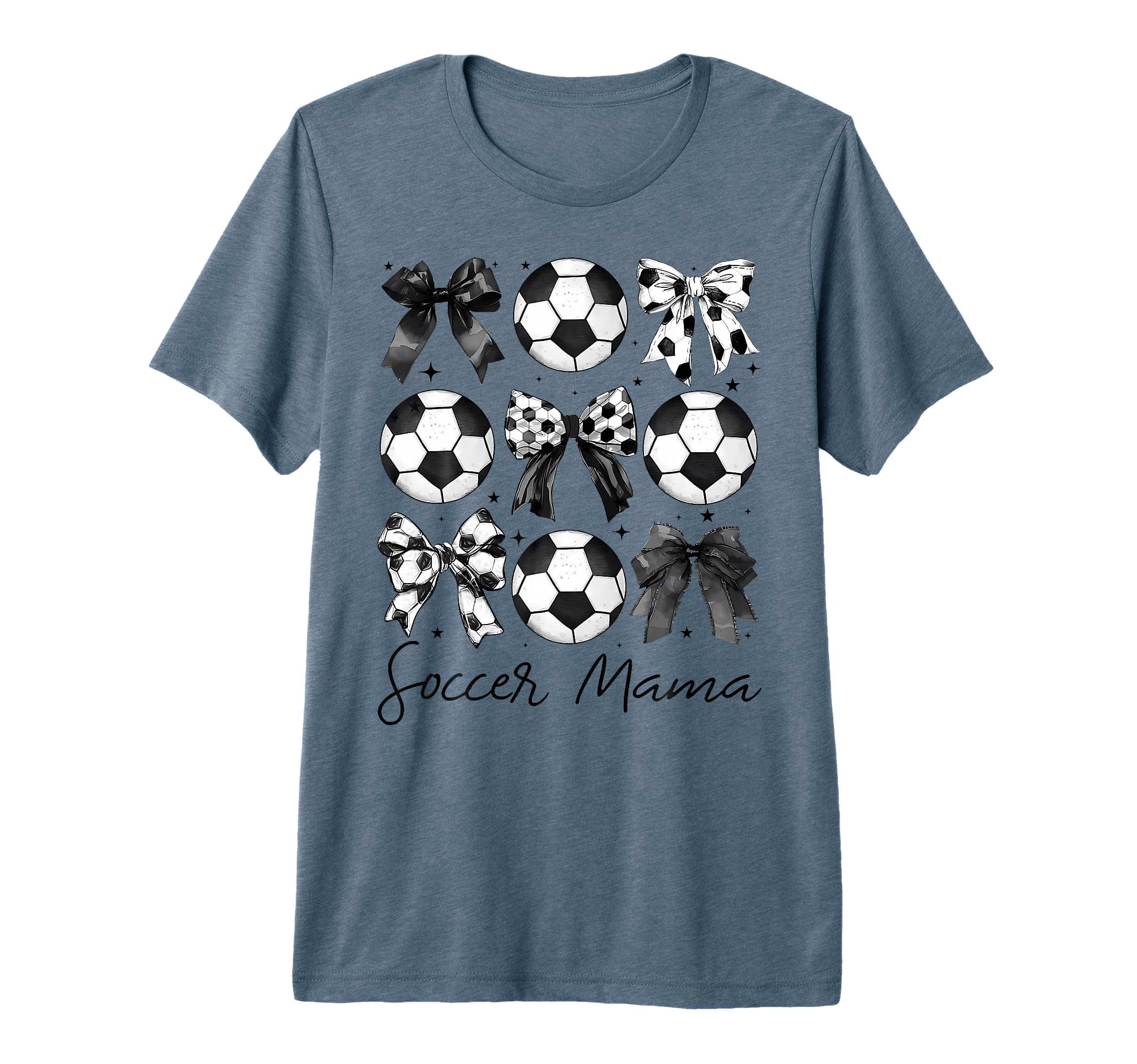 Soccer Mama Coquette Bow Soccer Mom Tri T-Shirt - Unique Graphic Men Women - T-Shirt, Sweatshirt, Hoodie
