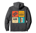 Colorful 80S 90S Tape Cassette Music Hoodie - Streetwear Style for Adults - T-Shirt, Sweatshirt, Hoodie