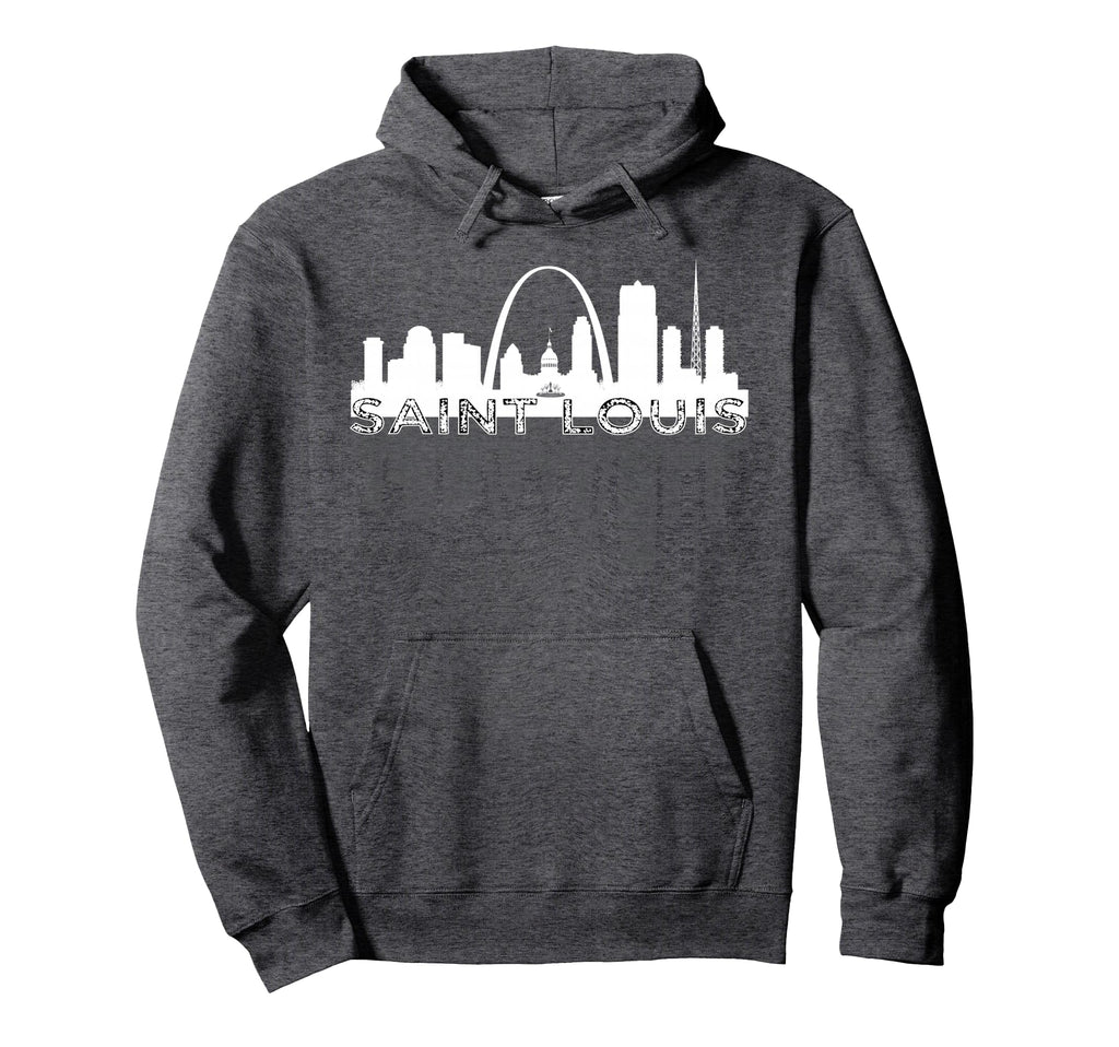 City St Louis Missouri Skyline Hoodie - Casual Everyday Wear for Adults - T-Shirt, Sweatshirt, Hoodie