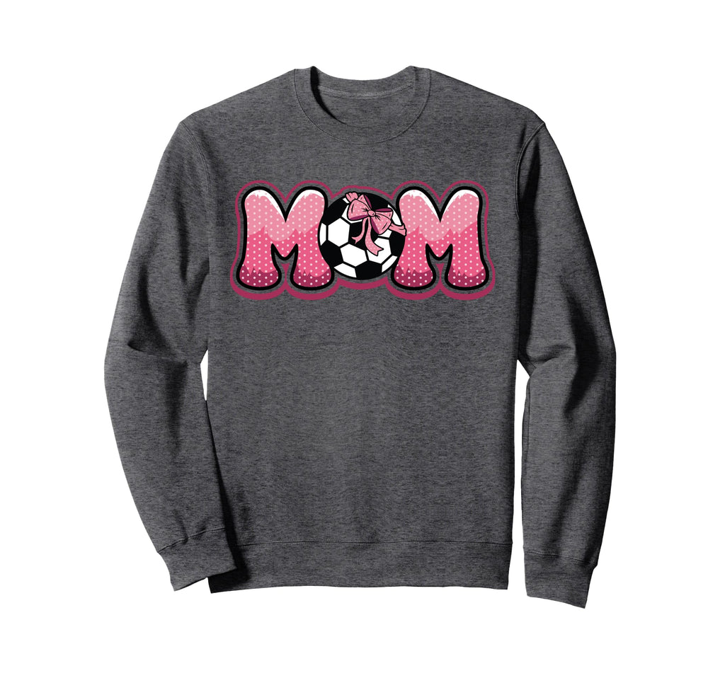 Soccer Mom Coquette Bow Game Day Mama Sweatshirt - Custom Art Print Unisex - T-Shirt, Sweatshirt, Hoodie