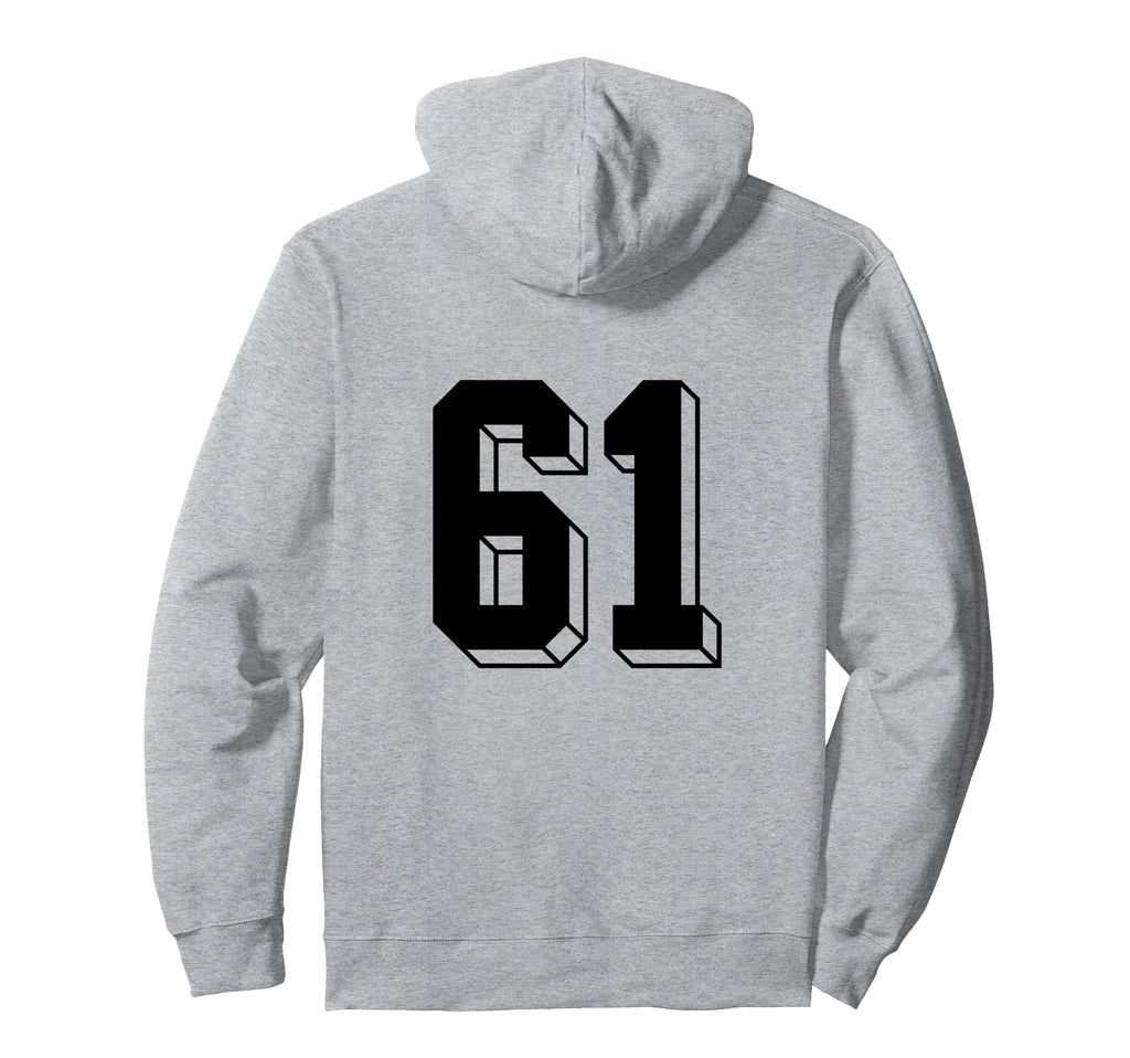 Number 61 Backside 80S 90S Team Jersey Hoodie - Streetwear Style Men Women - T-Shirt, Sweatshirt, Hoodie