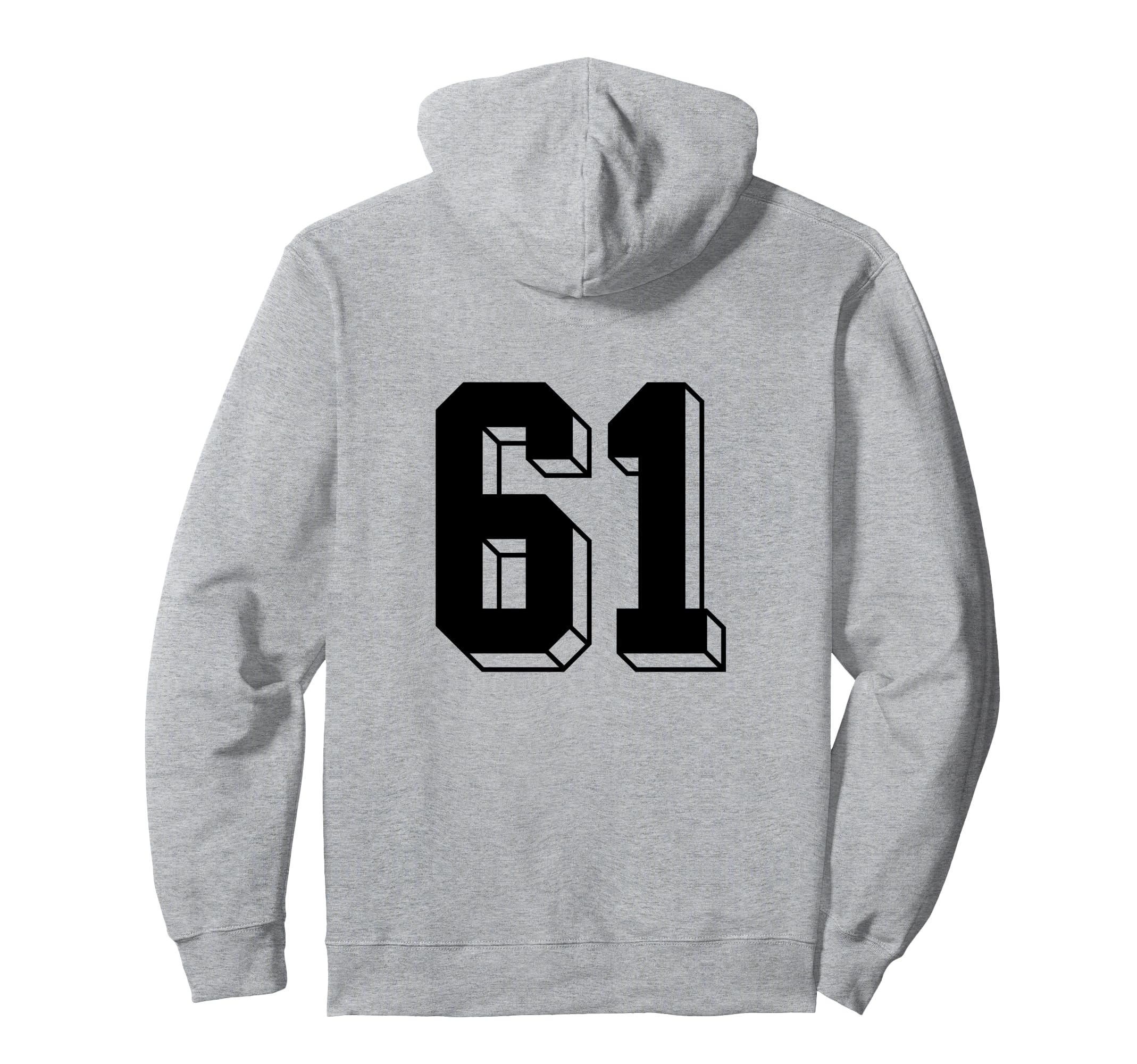 Number 61 Backside 80S 90S Team Jersey Hoodie - Streetwear Style Men Women - T-Shirt, Sweatshirt, Hoodie