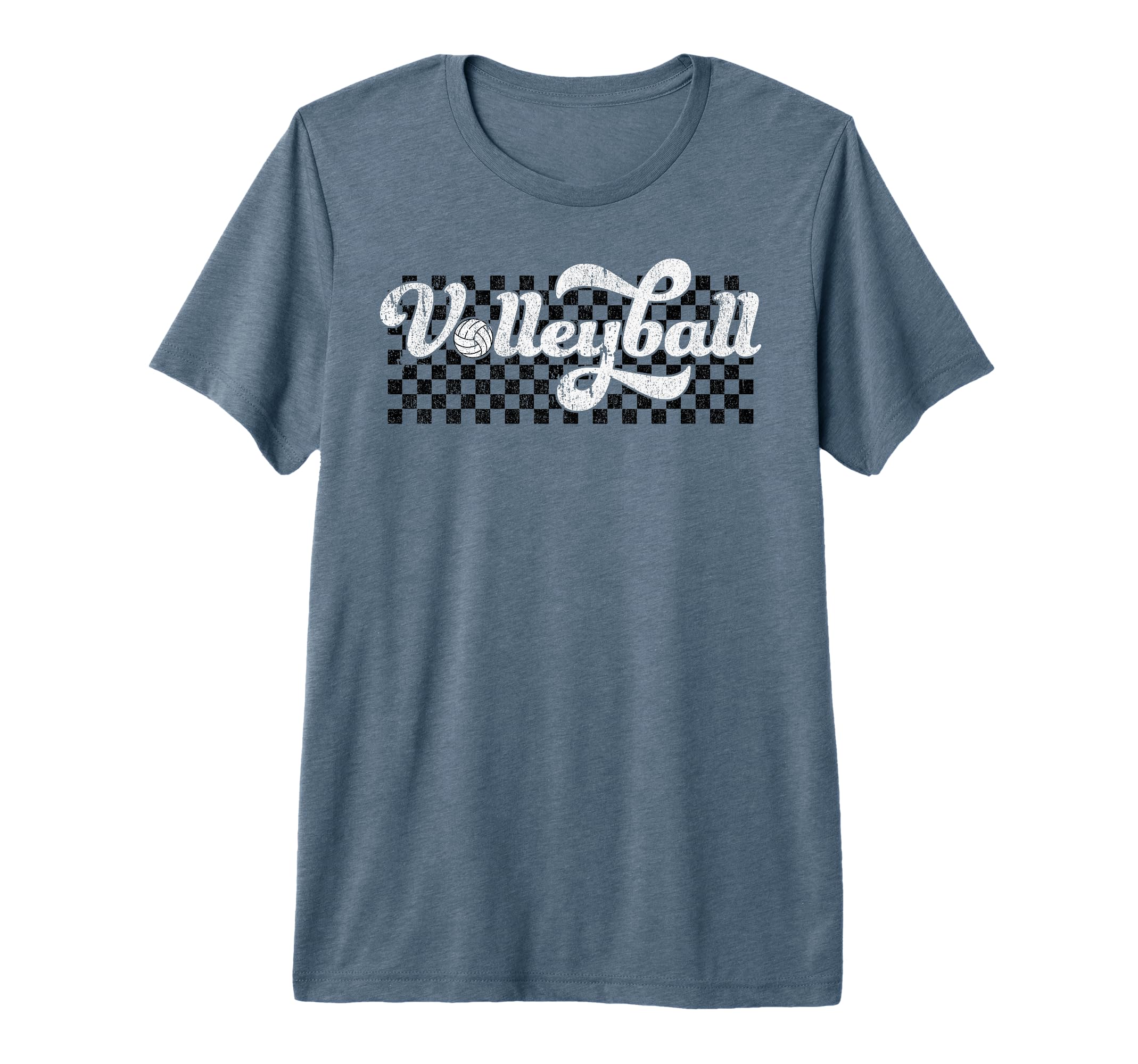 Volleyball Mom Dad Mama Family Checkered T-Shirt - Minimalist Print Unisex - T-Shirt, Sweatshirt, Hoodie
