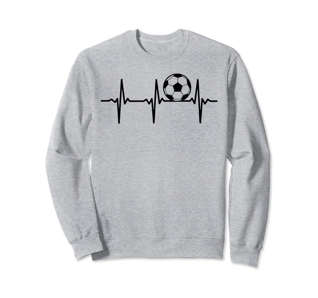 Soccer Heartbeat Soccer Ball Sweatshirt - Minimalist Print for Adults - T-Shirt, Sweatshirt, Hoodie