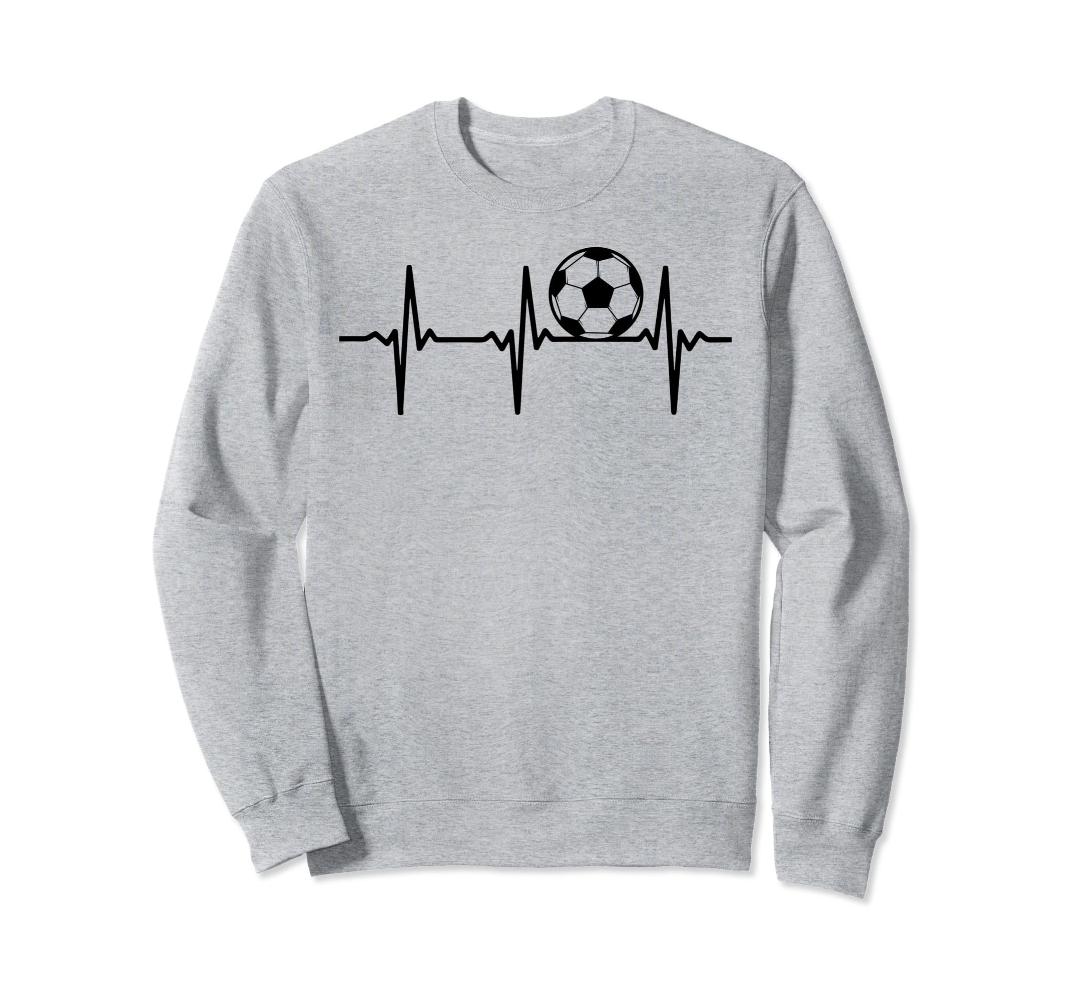 Soccer Heartbeat Soccer Ball Sweatshirt - Minimalist Print for Adults - T-Shirt, Sweatshirt, Hoodie