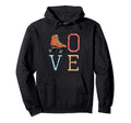 70S Skate Love Roller Skating Gift Hoodie - Aesthetic Graphic for Adults - T-Shirt, Sweatshirt, Hoodie