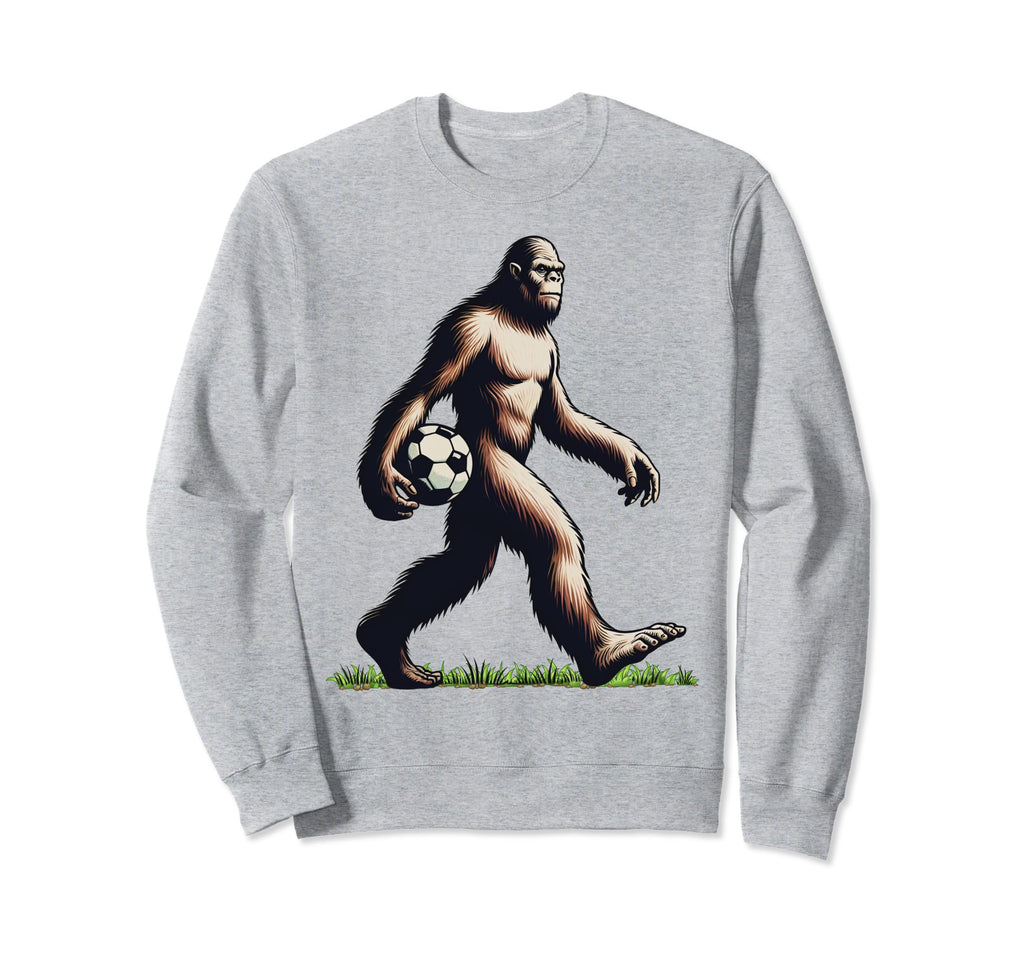 Funny Soccer Bigfoot Funny Sweatshirt - Minimalist Print Men Women - T-Shirt, Sweatshirt, Hoodie