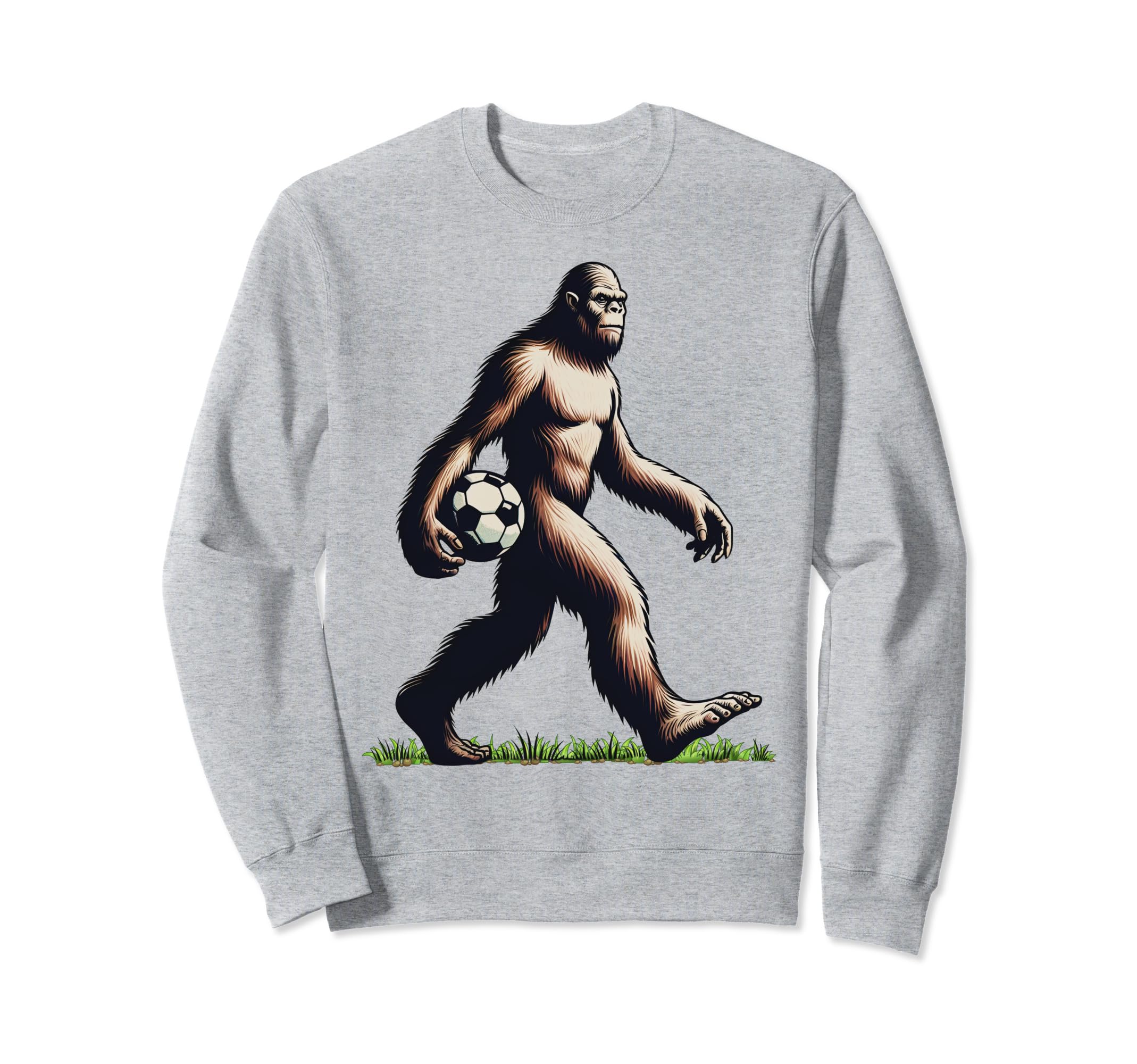 Funny Soccer Bigfoot Funny Sweatshirt - Minimalist Print Men Women - T-Shirt, Sweatshirt, Hoodie