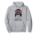 Soccer Mom Funny Soccer Ball Glasses Bow Hoodie - Minimalist Print Unisex - T-Shirt, Sweatshirt, Hoodie