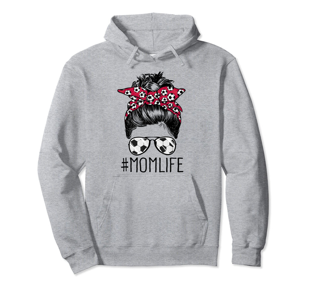 Soccer Mom Funny Soccer Ball Glasses Bow Hoodie - Custom Art Print Unisex - T-Shirt, Sweatshirt, Hoodie