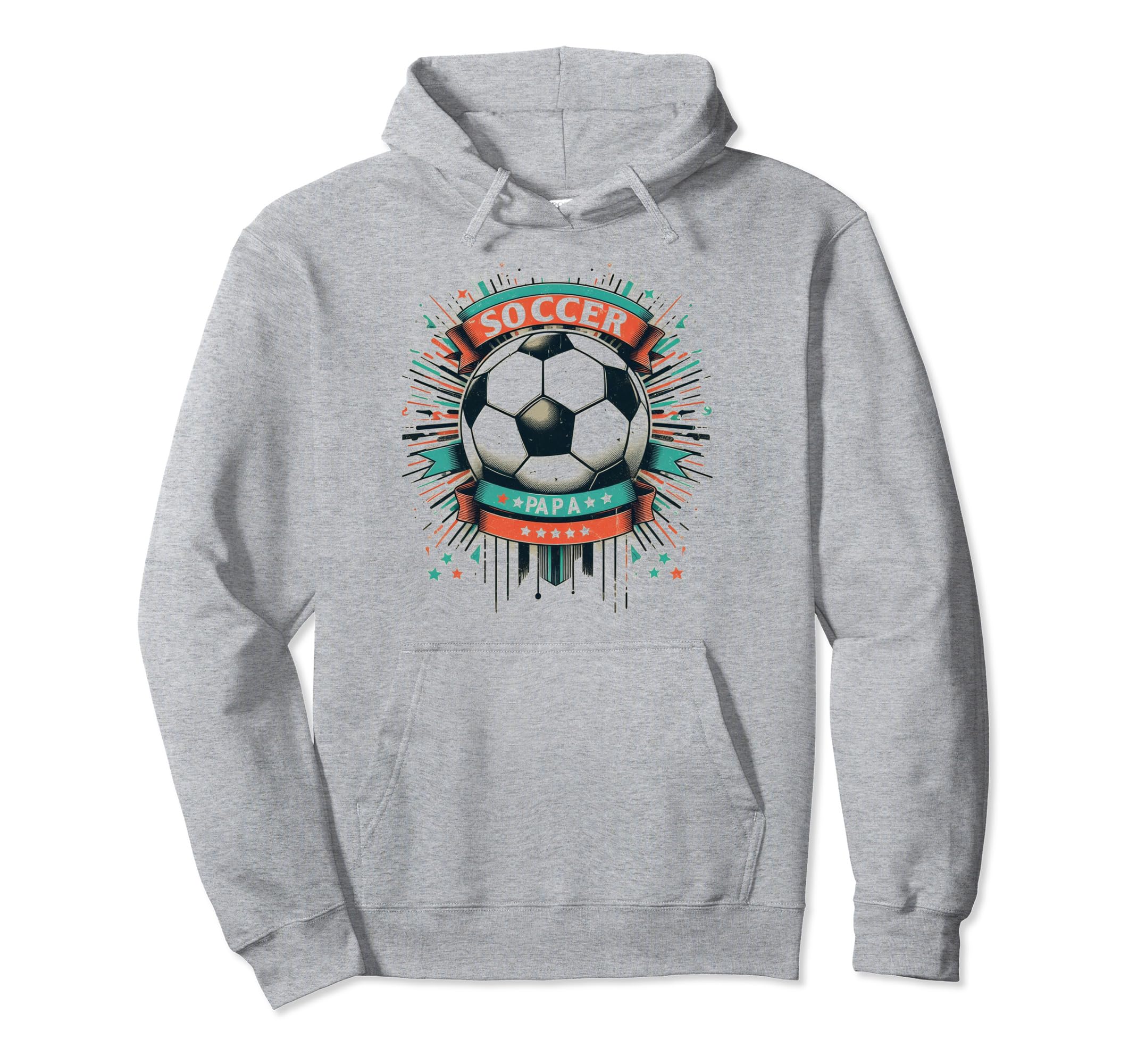Soccer Papa Family Matching Dad Fathers Hoodie - Fun Novelty Design Unisex - T-Shirt, Sweatshirt, Hoodie