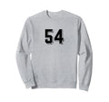 Number 54 80S 90S Soccer Team Jersey Sweatshirt - Trendy Graphic Unisex - T-Shirt, Sweatshirt, Hoodie