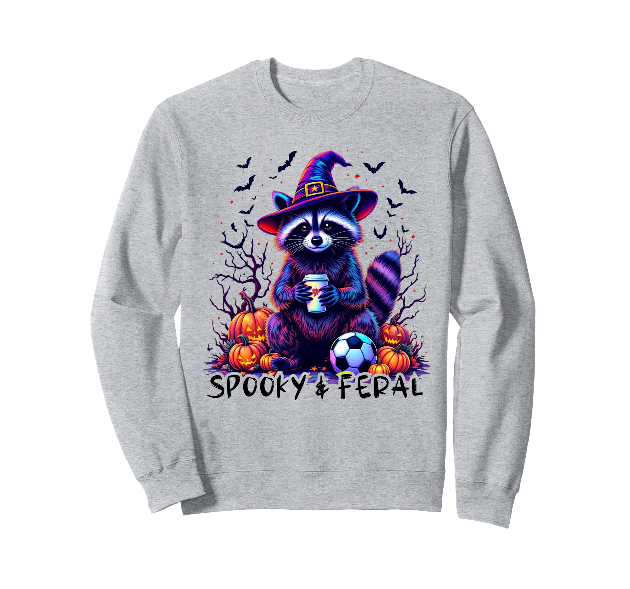 Spooky And Feral Halloween Feral Sweatshirt - Trendy Graphic Men Women - T-Shirt, Sweatshirt, Hoodie