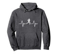 Male Running Heartbeat Gift Hoodie - Casual Everyday Wear Men Women - T-Shirt, Sweatshirt, Hoodie