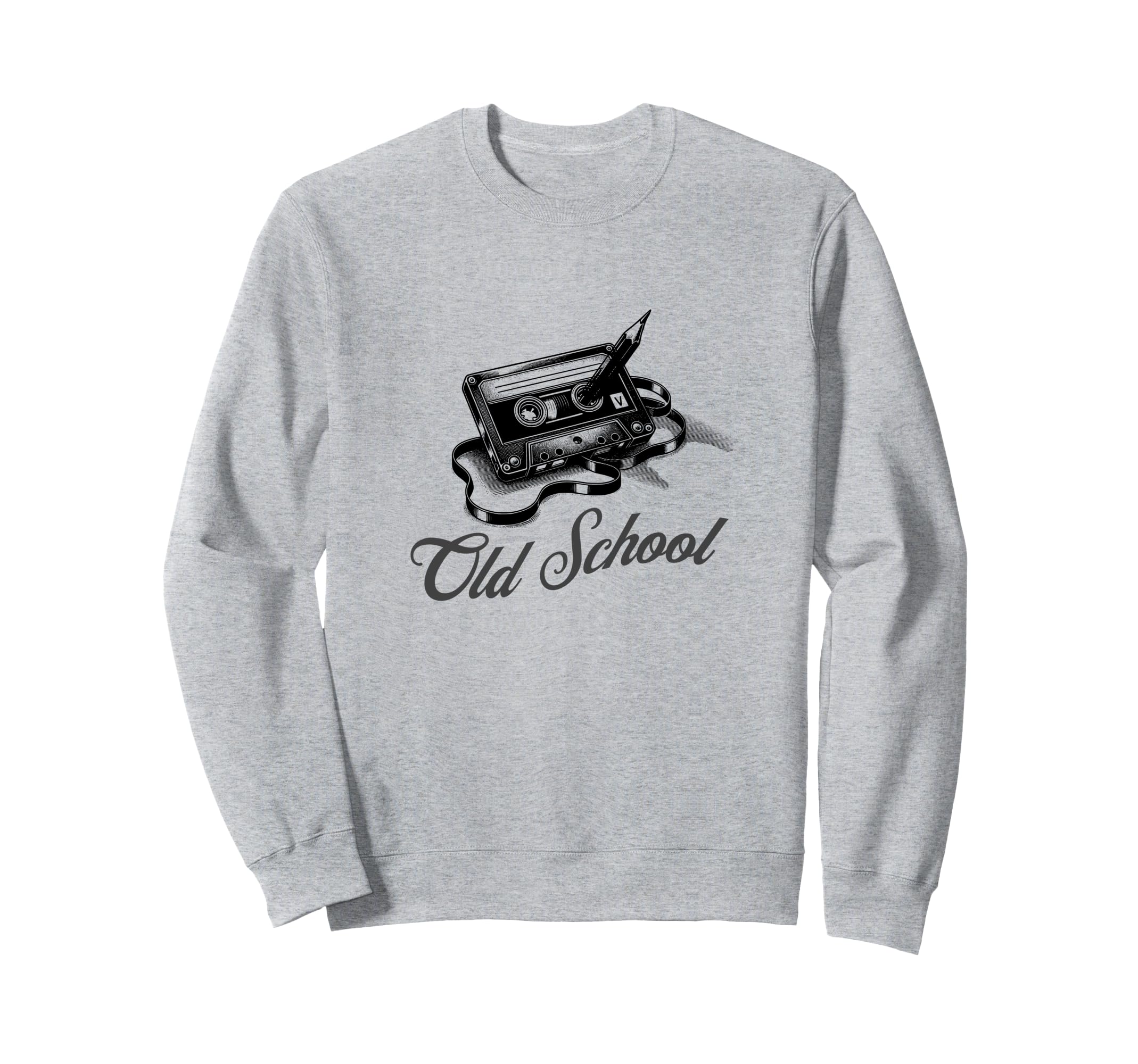 Old School Cassette Tape Sweatshirt - Graphic Print for Adults - T-Shirt, Sweatshirt, Hoodie
