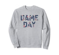 Game Day Spirit Blue Floral Sports Sweatshirt - Unique Graphic Unisex - T-Shirt, Sweatshirt, Hoodie