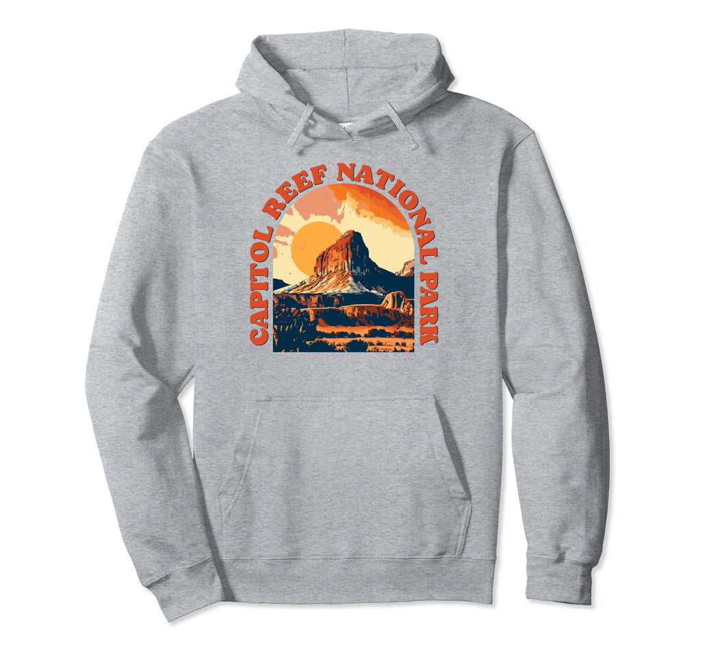 Capitol Reef National Park Utah 80S Vieb Hoodie - Graphic Print Men Women - T-Shirt, Sweatshirt, Hoodie