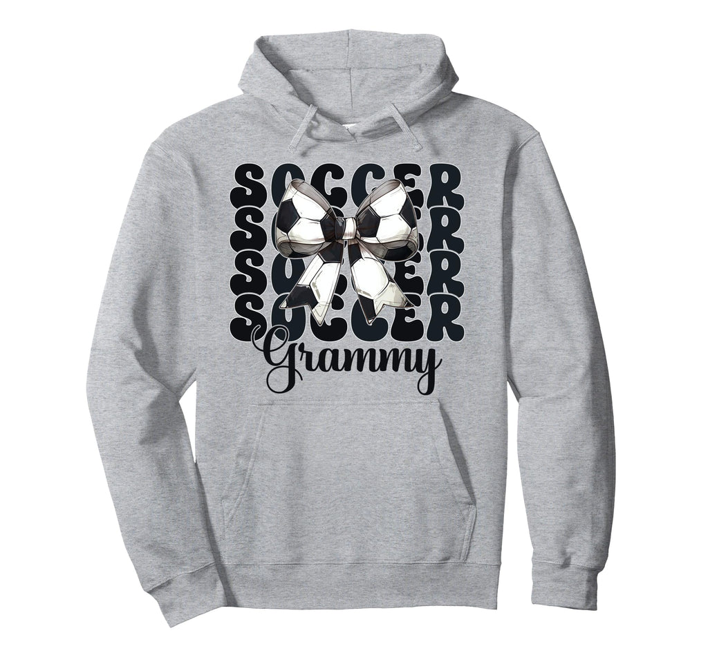 Soccer Grammy Soccer Grandma Coquette Bow Hoodie - Minimalist Print Unisex - T-Shirt, Sweatshirt, Hoodie