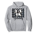 Soccer Grammy Soccer Grandma Coquette Bow Hoodie - Minimalist Print Unisex - T-Shirt, Sweatshirt, Hoodie
